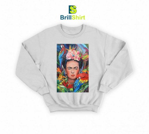 Frida Kahlo With Parrots Sweatshirt