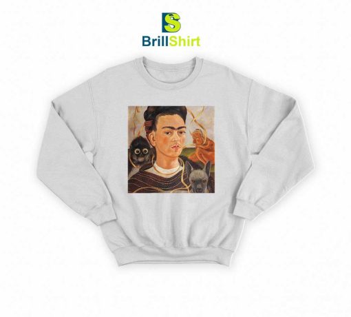 Frida Kahlo Animal Lover Boy Sweatshirt